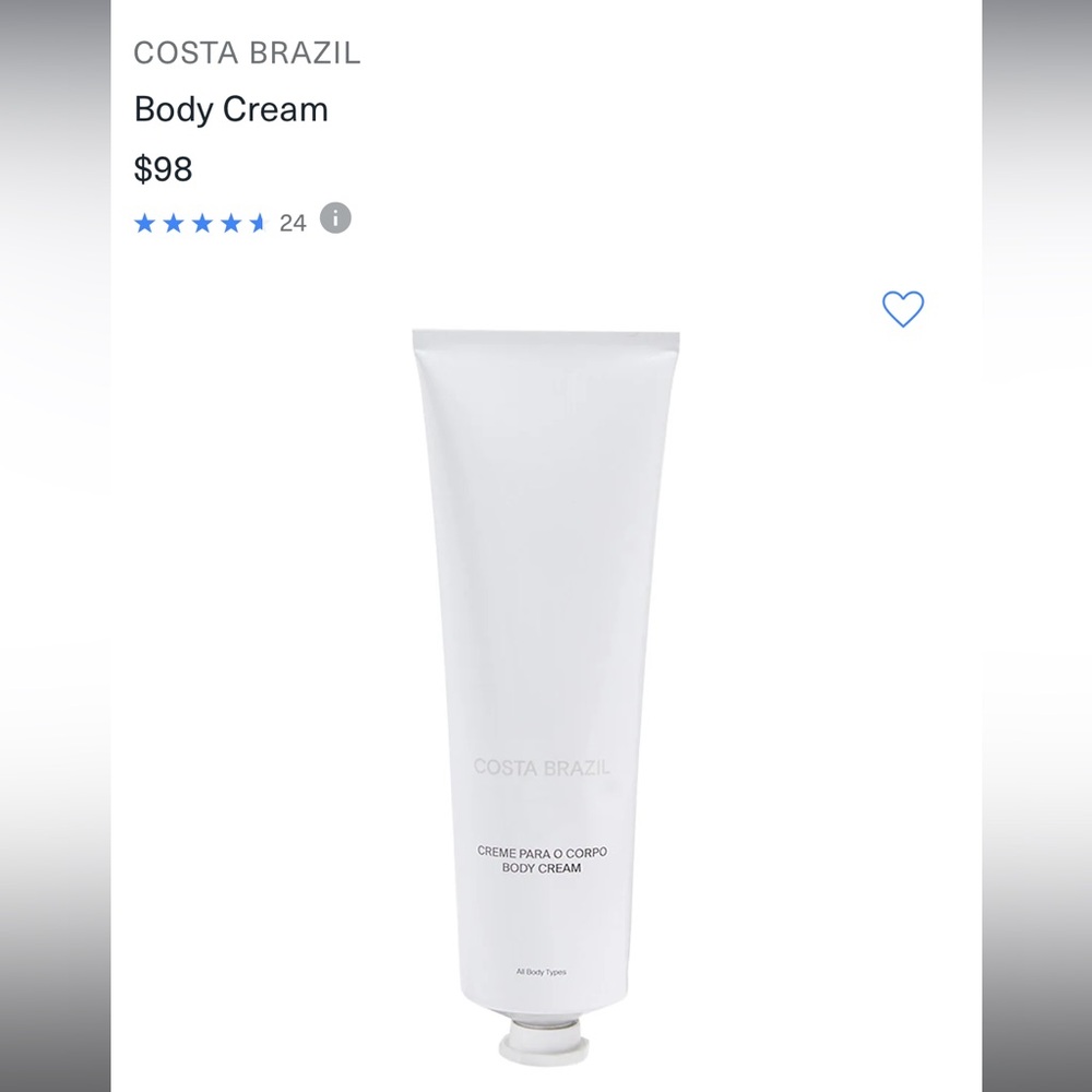 Costa Brazil body cream